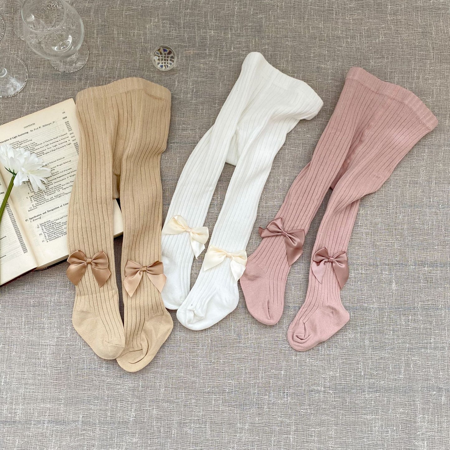 Classic Baby Girl Ribbon Legging (6-12months) #S102