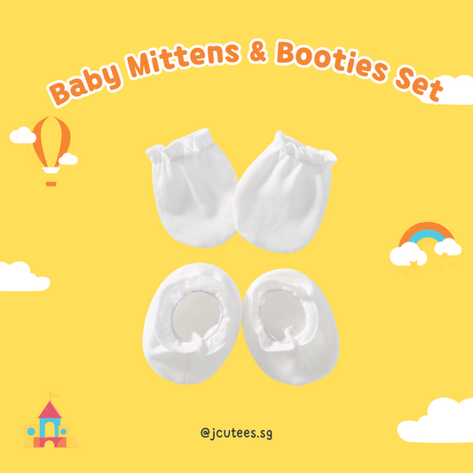 Baby Mittens & Booties Set (0-3 months) #A101